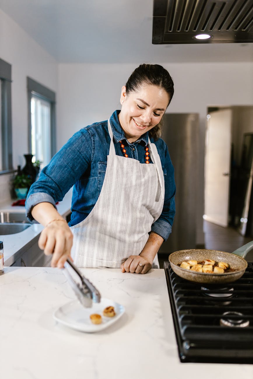 Sophie Hart in her kitchen