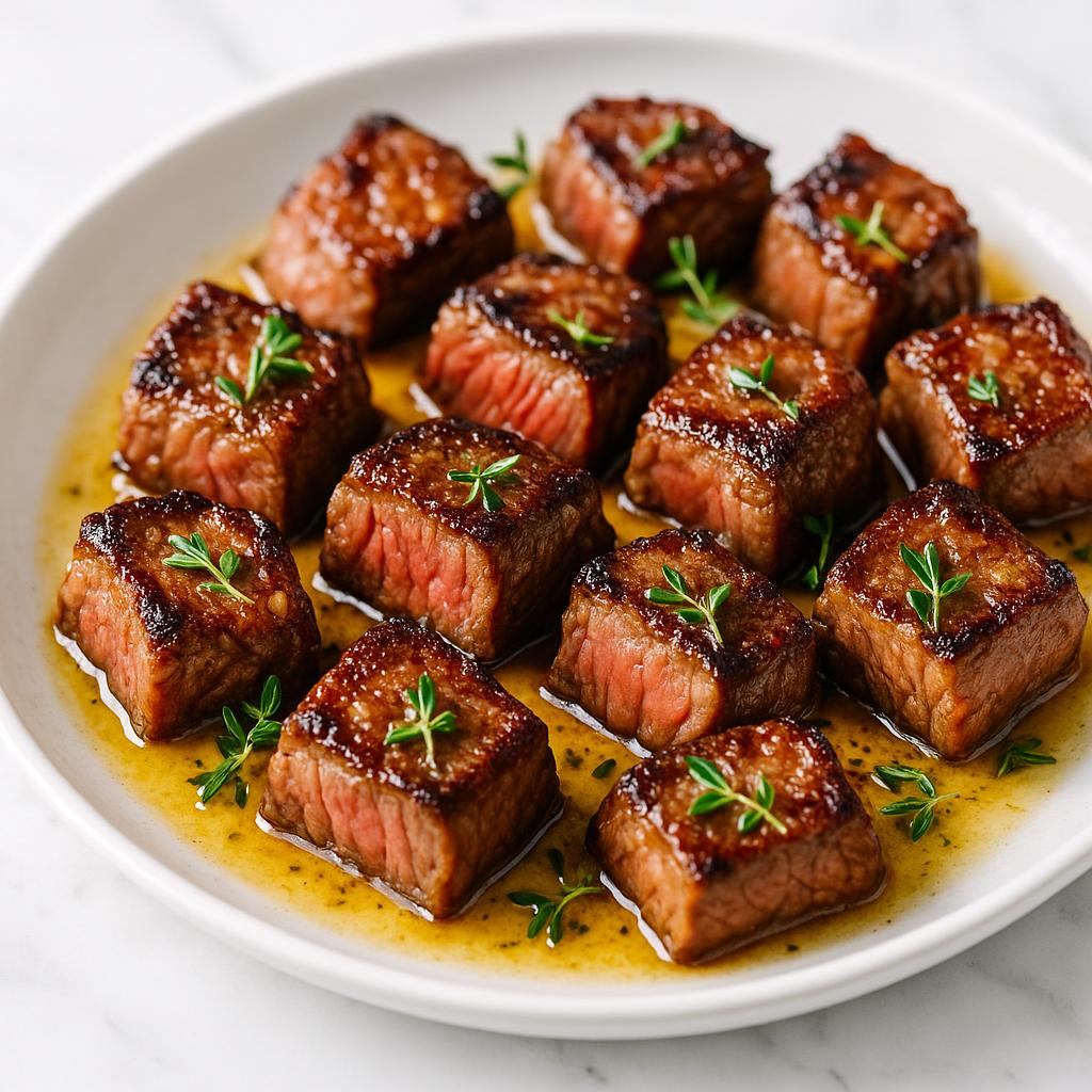 Garlic Butter Ribeye Bites